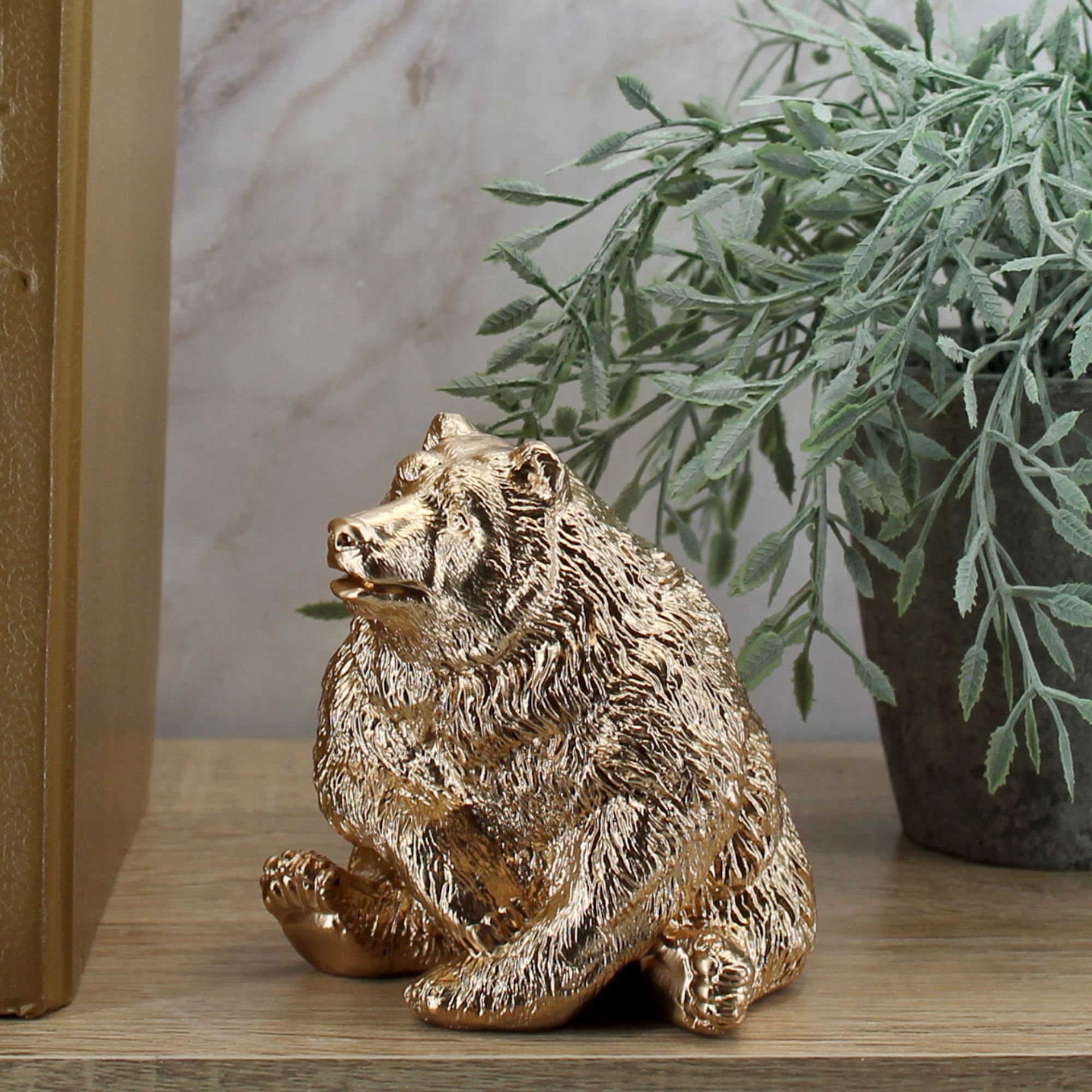 Миниатюра 2. Изделие "Статуэтка Медведь ", цвет светлая бронза, категория "Животные и птицы".