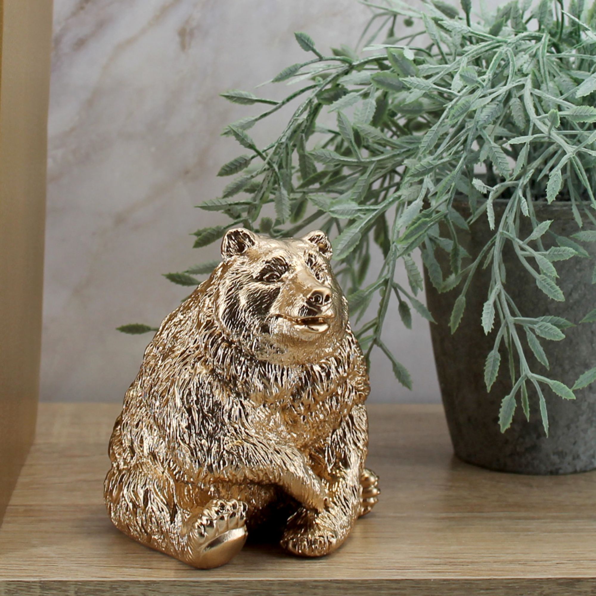 Миниатюра 3. Изделие "Статуэтка Медведь ", цвет светлая бронза, категория "Животные и птицы".