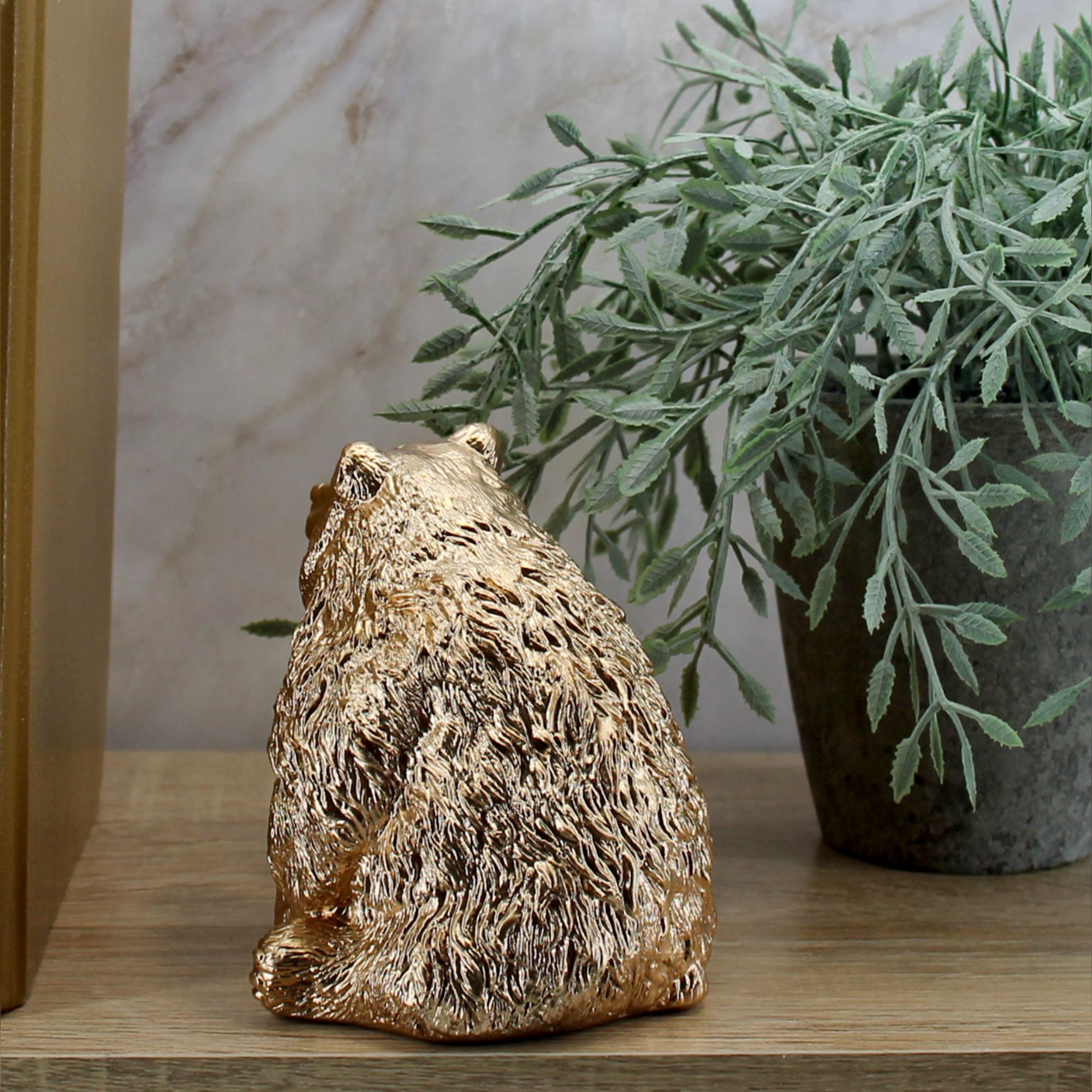 Миниатюра 4. Изделие "Статуэтка Медведь ", цвет светлая бронза, категория "Животные и птицы".