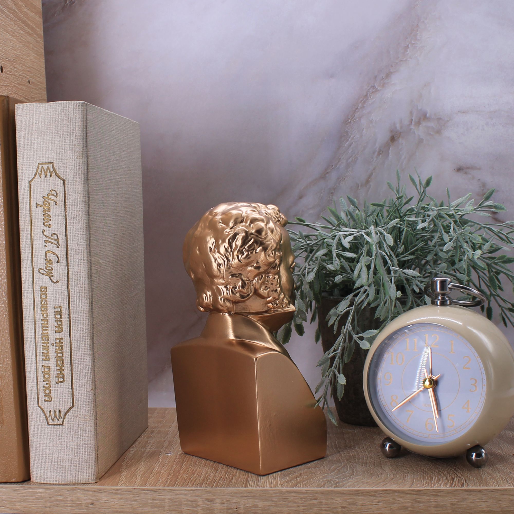 Миниатюра 4. Изделие "Статуэтка бюст А.С. Пушкин , № 1", цвет светлая бронза, категория "Бюсты".