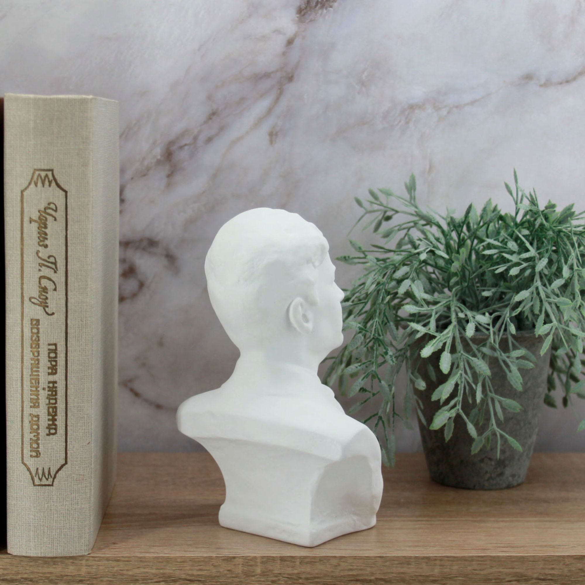 Миниатюра 12. Изделие "Статуэтка бюст Есенин С.А. большой", цвет белый матовый, категория "Бюсты".