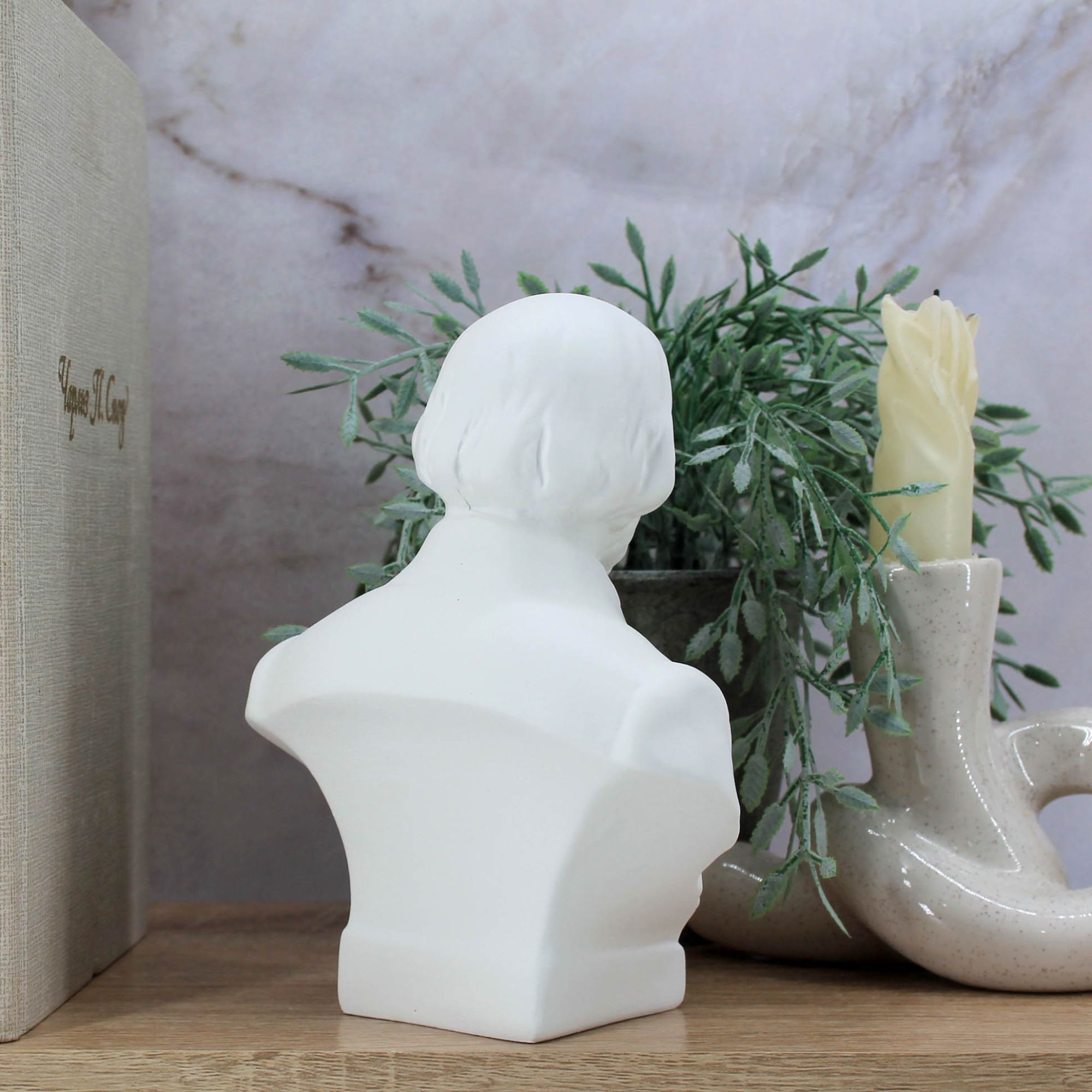 Миниатюра 8. Изделие "Статуэтка бюст Глинка М. И.", цвет белый матовый, категория "Бюсты".