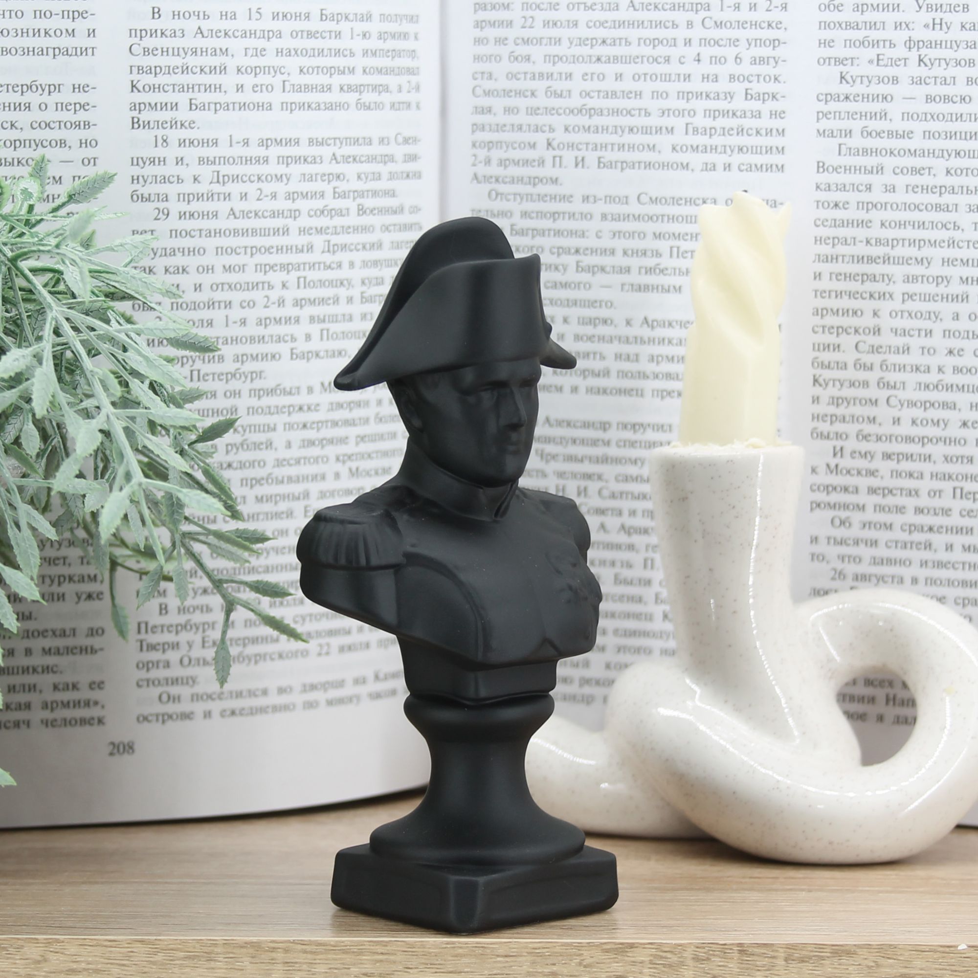 Миниатюра 17. Изделие "Статуэтка Бюст Наполеон Бонапарта", цвет черный матовый, категория "Бюсты".