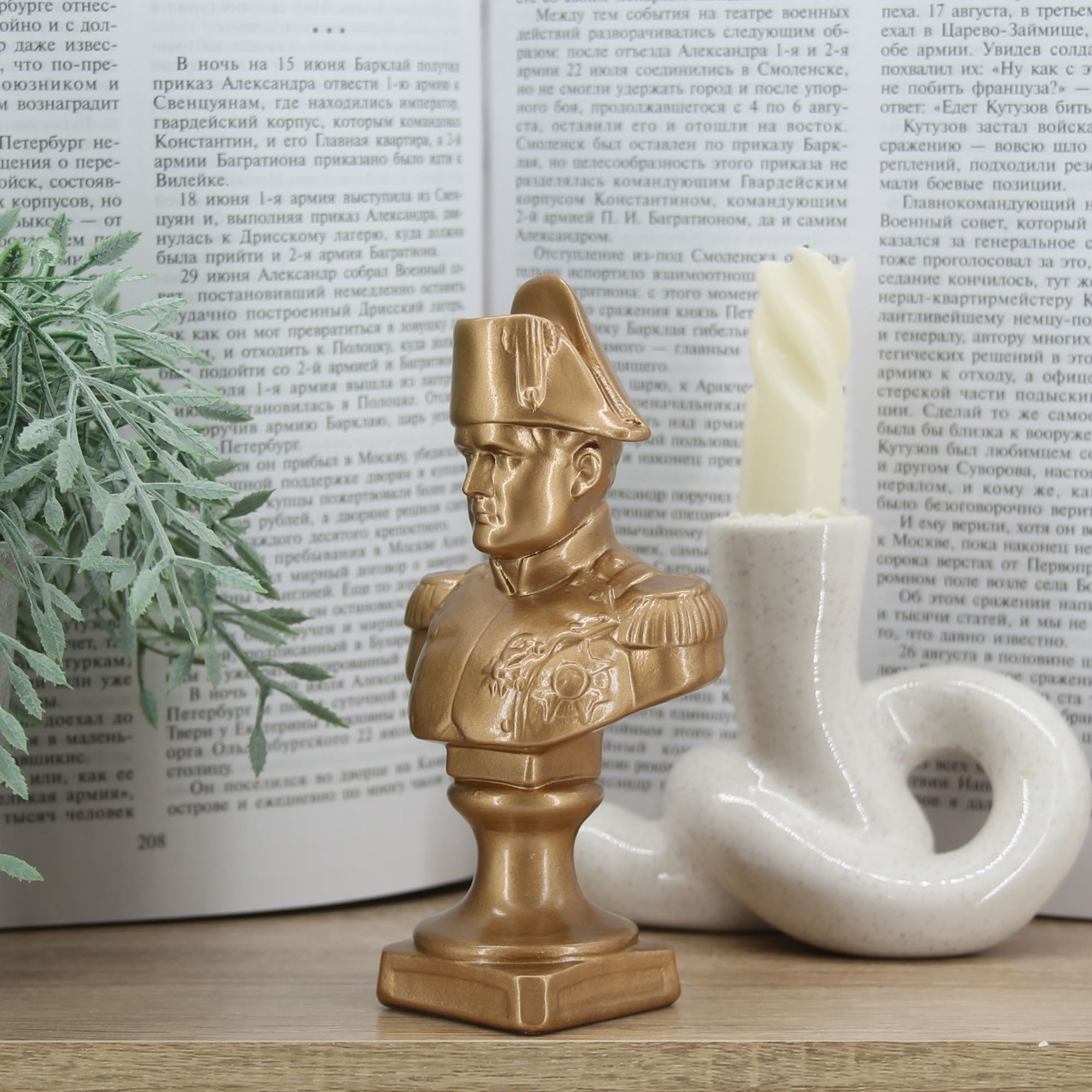Миниатюра 3. Изделие "Статуэтка Бюст Наполеон Бонапарта", цвет темная бронза, категория "Бюсты".