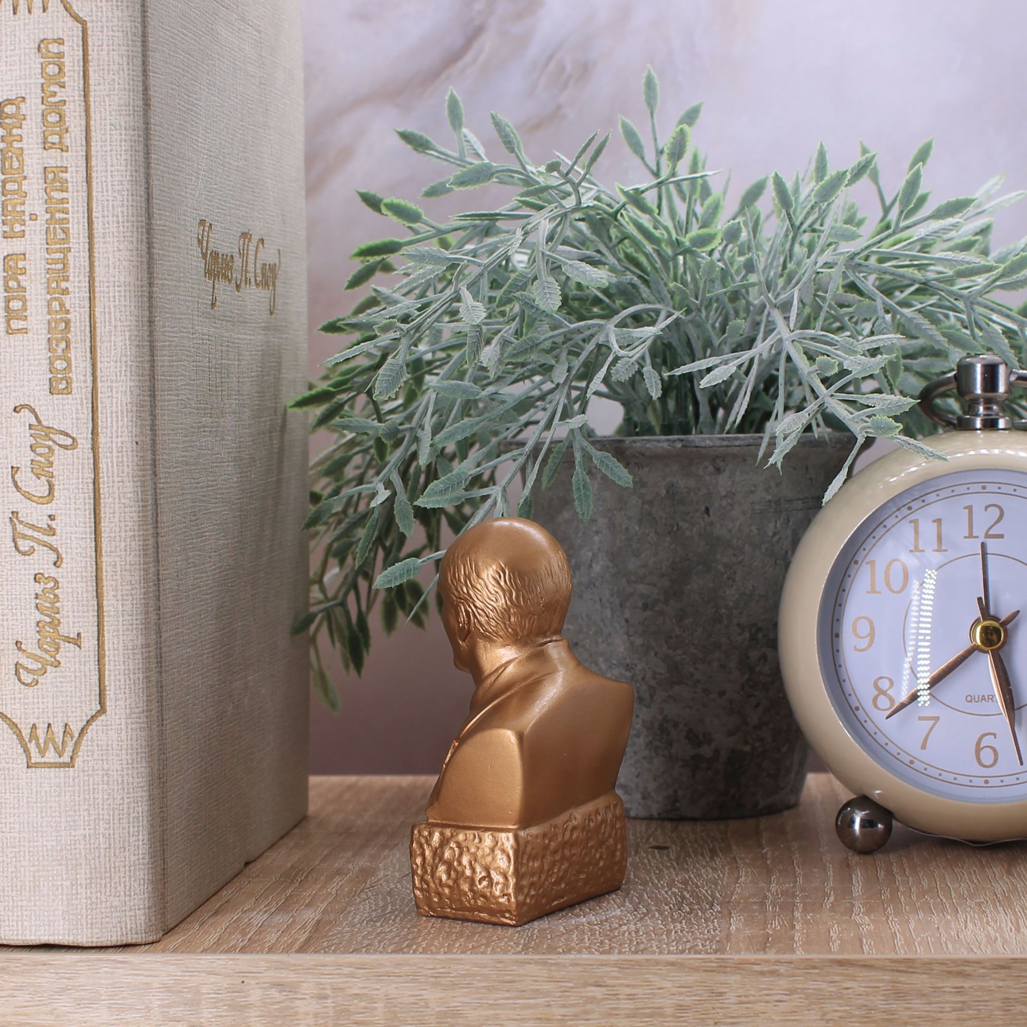 Миниатюра 4. Изделие "Статуэтка бюст В.И. Ленин малый", цвет темная бронза, категория "Бюсты".