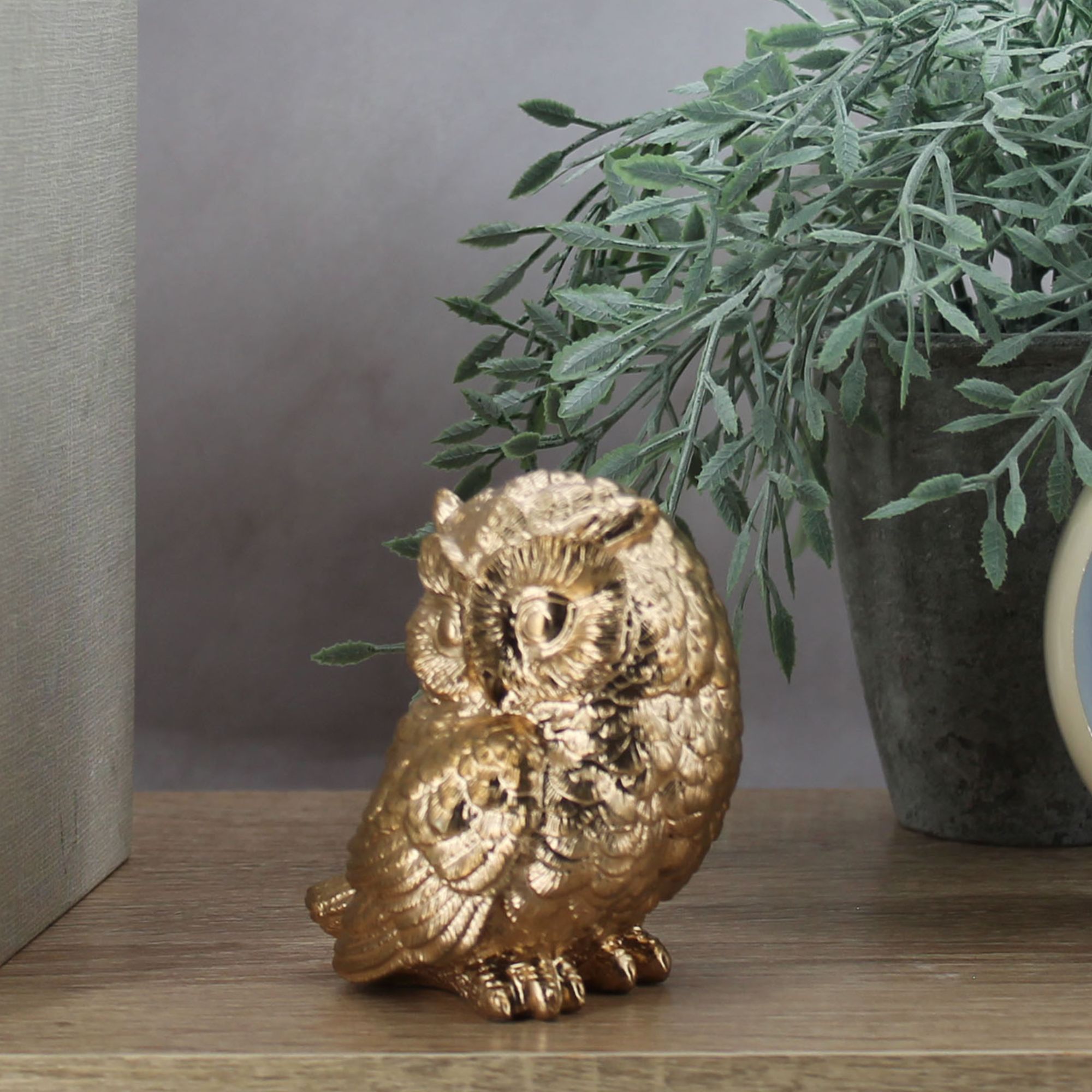 Миниатюра 2. Изделие "Статуэтка Сова малая", цвет светлая бронза, категория "Миниатюры".