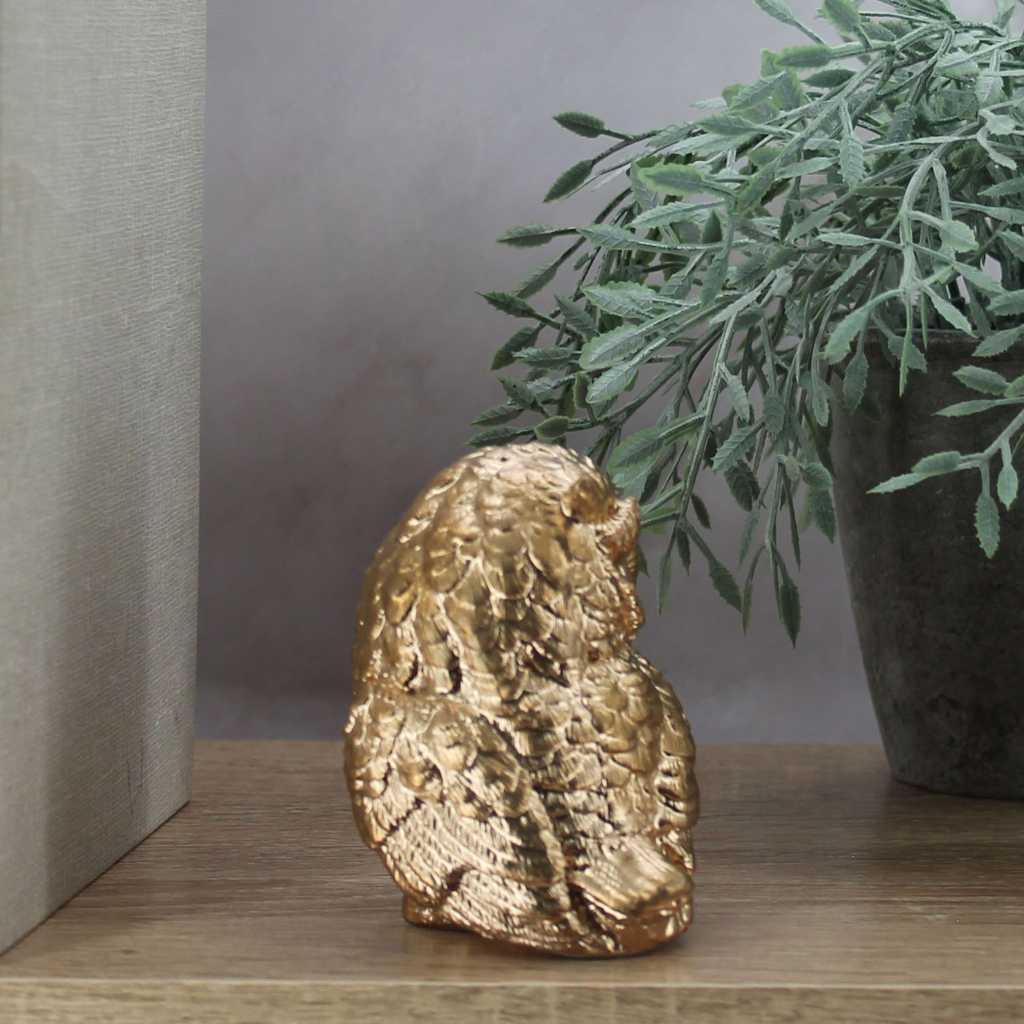 Миниатюра 5. Изделие "Статуэтка Сова малая", цвет светлая бронза, категория "Миниатюры".