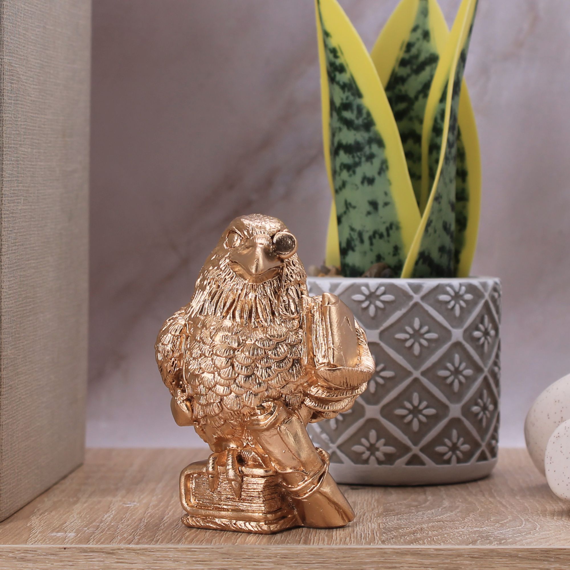 Миниатюра 1. Изделие "Статуэтка Ворон ученый", цвет светлая бронза, категория "Миниатюры".