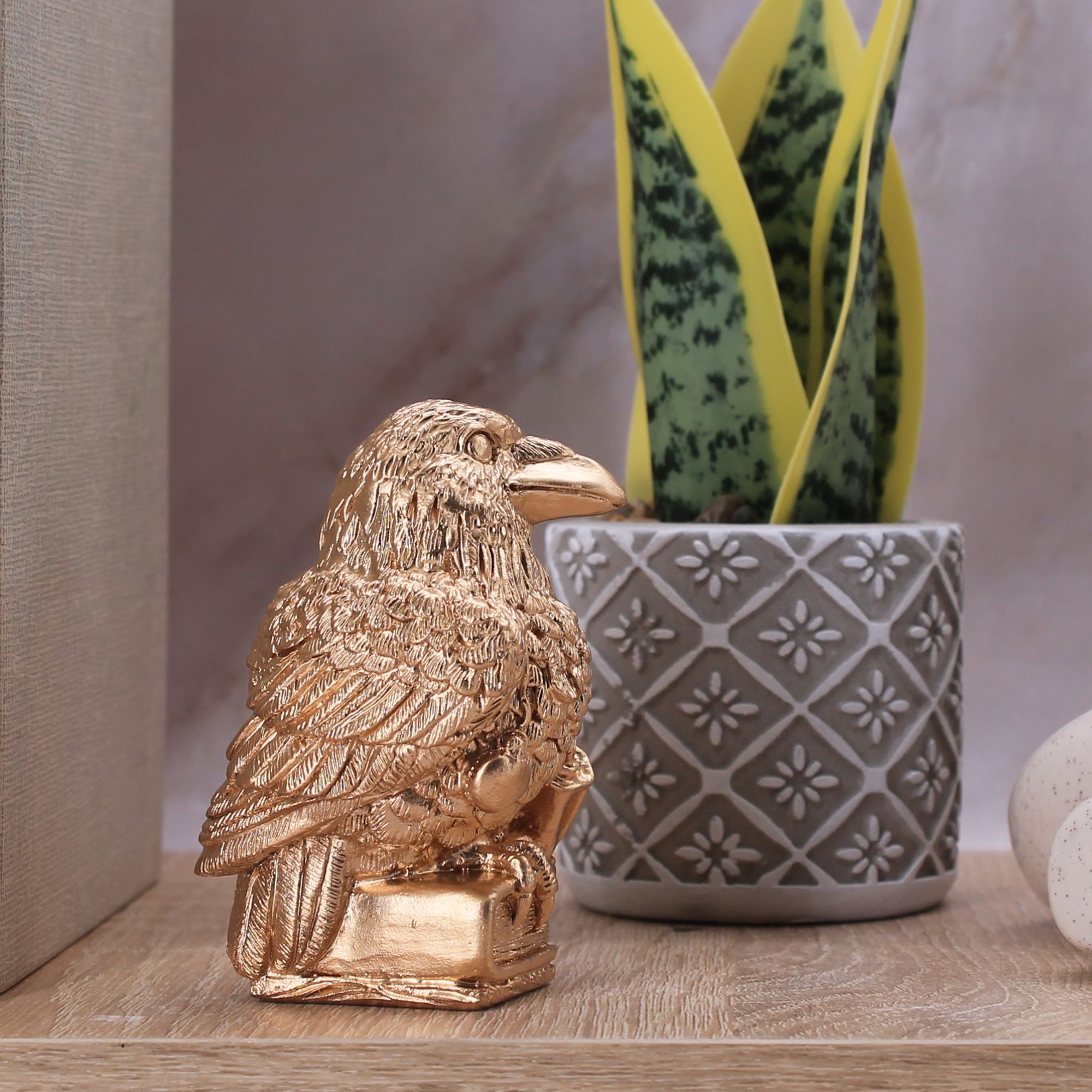 Миниатюра 2. Изделие "Статуэтка Ворон ученый", цвет светлая бронза, категория "Миниатюры".