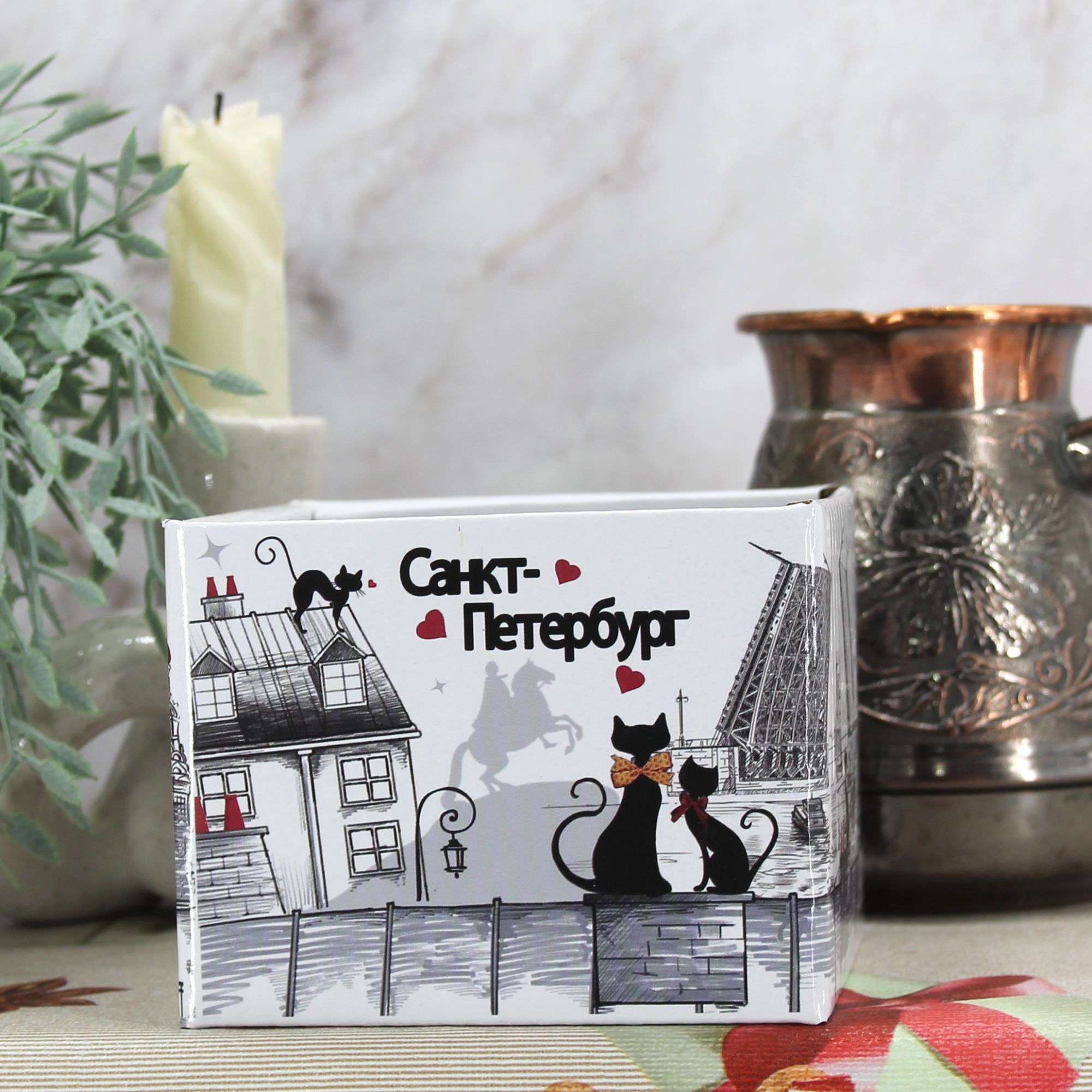 Миниатюра 7. Изделие "Подарочный набор кофейная кружка и ложка "Санкт-Петербург" № 2", цвет без цветов, категория "Сопутствующие товары".