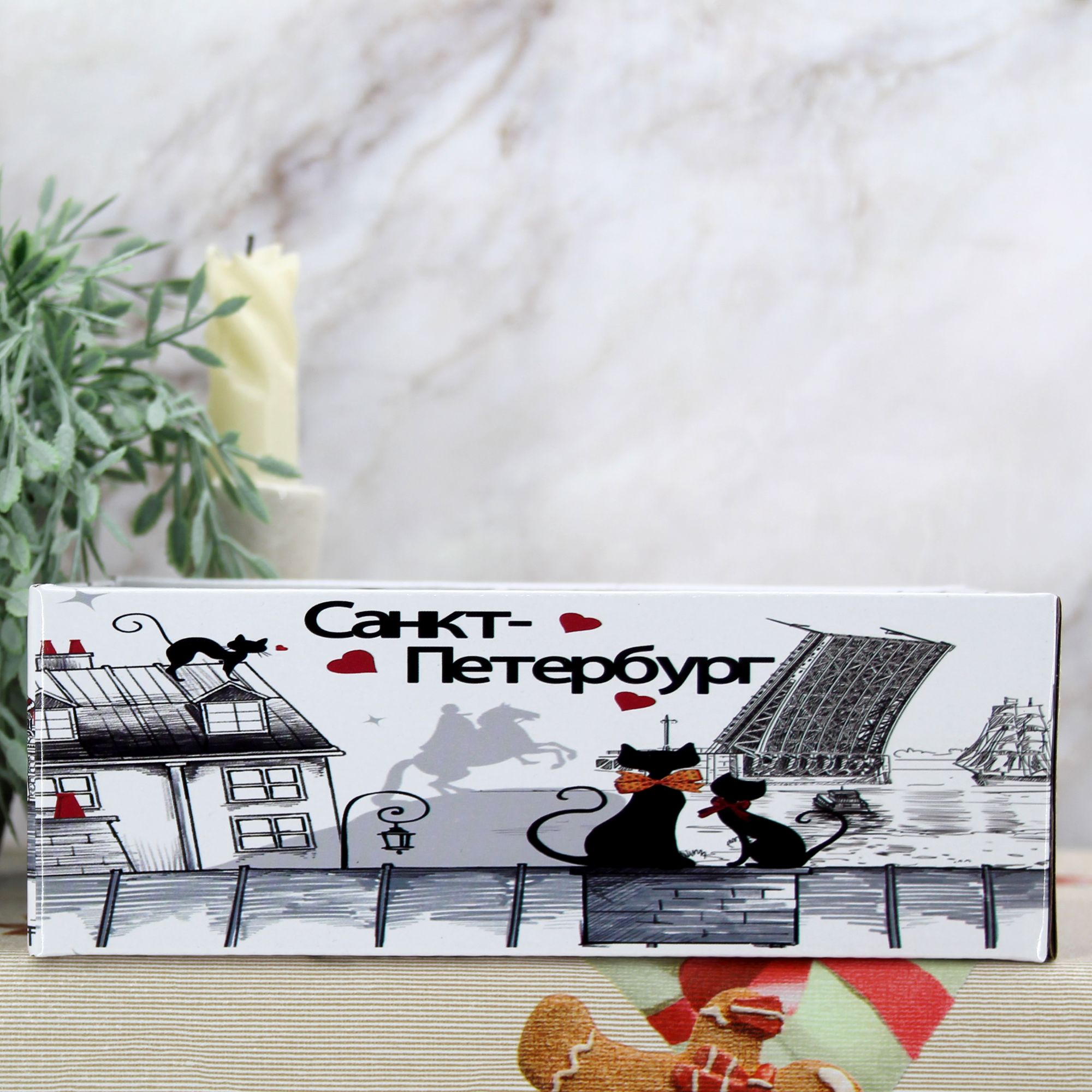 Миниатюра 14. Изделие "Подарочный набор Сувенир кофейных кружек с ложками "Санкт-Петербург"", цвет без цветов, категория "Сопутствующие товары".