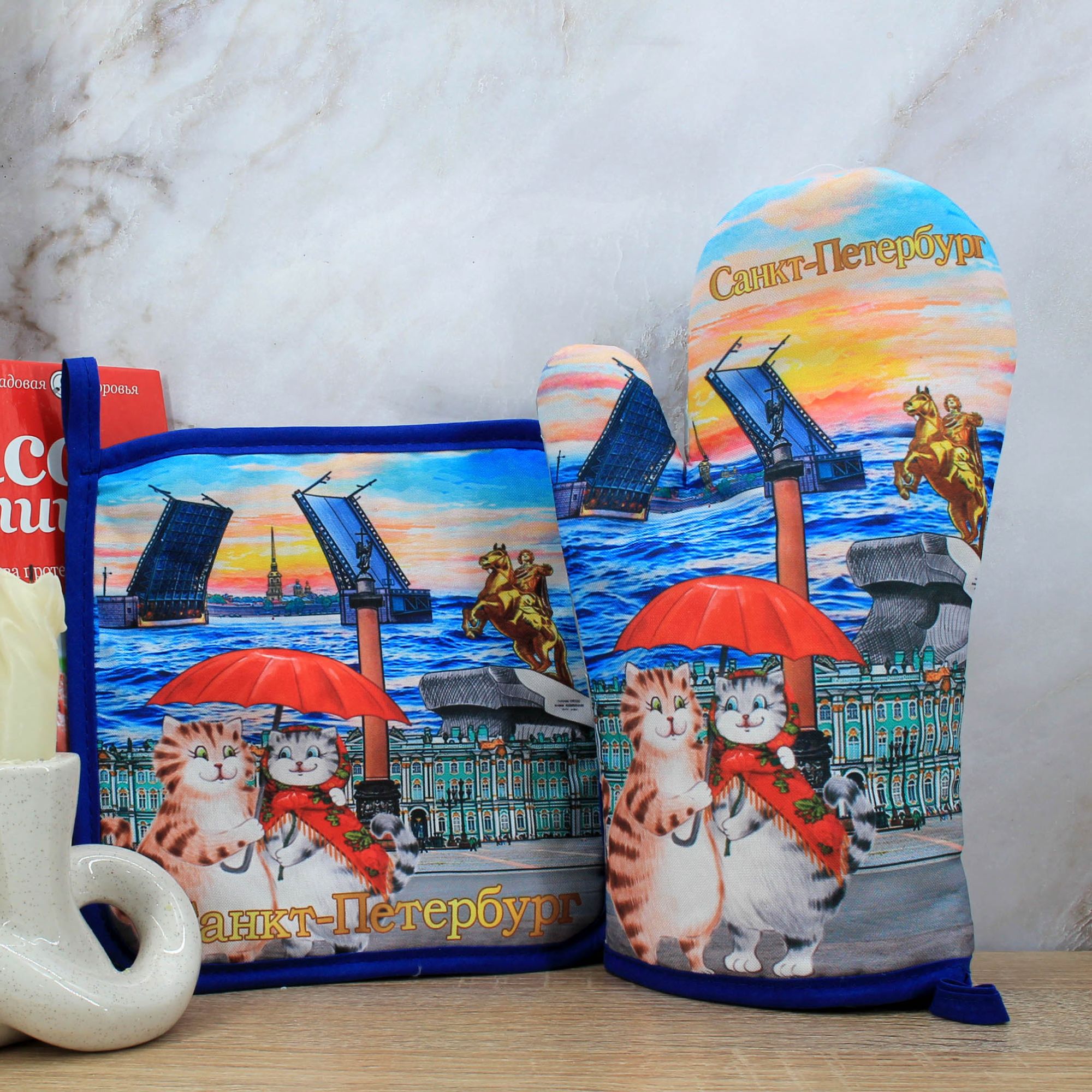 Миниатюра 1. Изделие "Сувенир прихватки " Санкт-Петербург " № 2", цвет без цветов, категория "Сопутствующие товары".