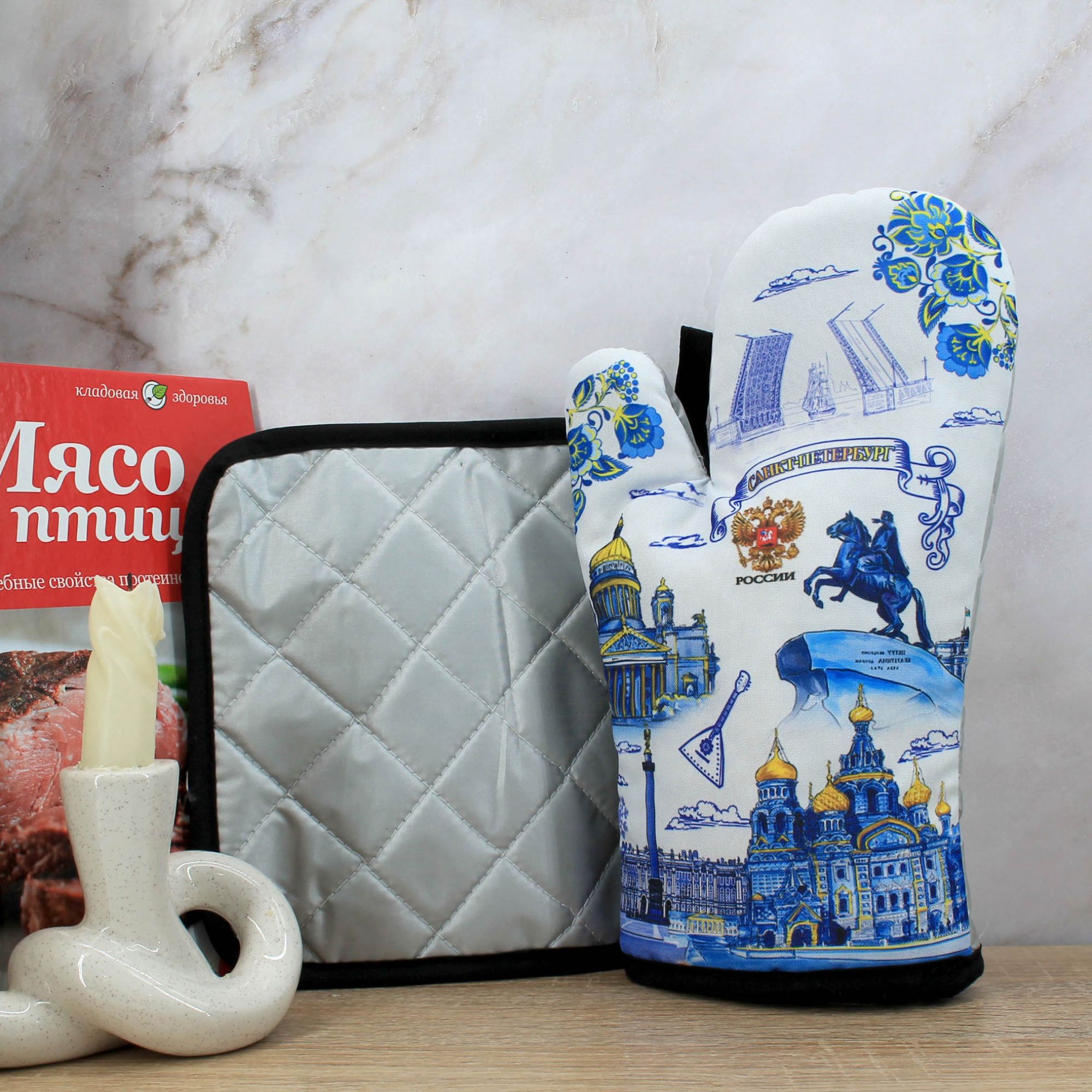 Миниатюра 3. Изделие "Сувенир прихватки " Санкт-Петербург " № 4", цвет без цветов, категория "Сопутствующие товары".