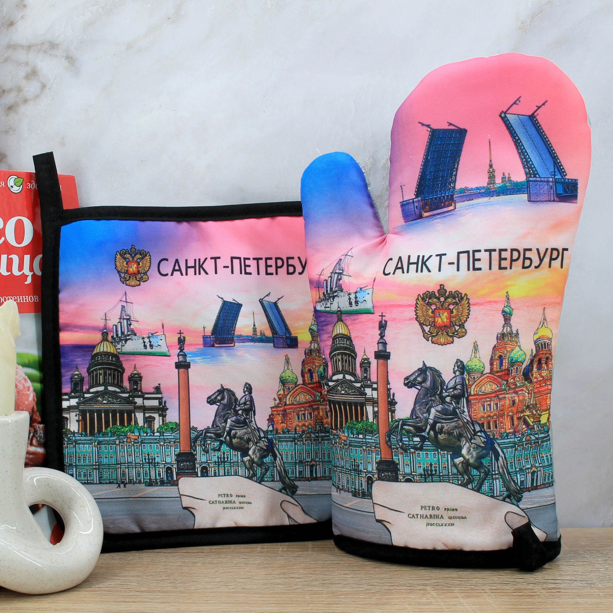 Миниатюра 1. Изделие "Сувенир прихватки " Санкт-Петербург " № 5", цвет без цветов, категория "Сопутствующие товары".