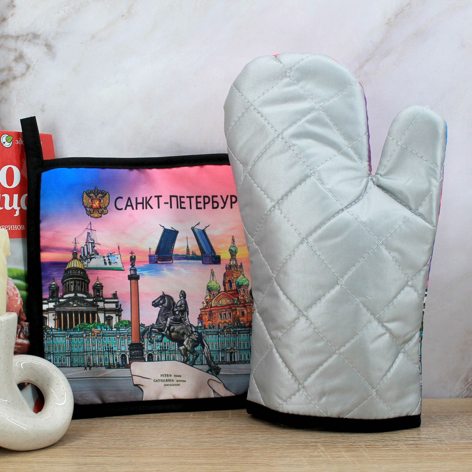 Миниатюра 3. Изделие "Сувенир прихватки " Санкт-Петербург " № 5", цвет без цветов, категория "Сопутствующие товары".