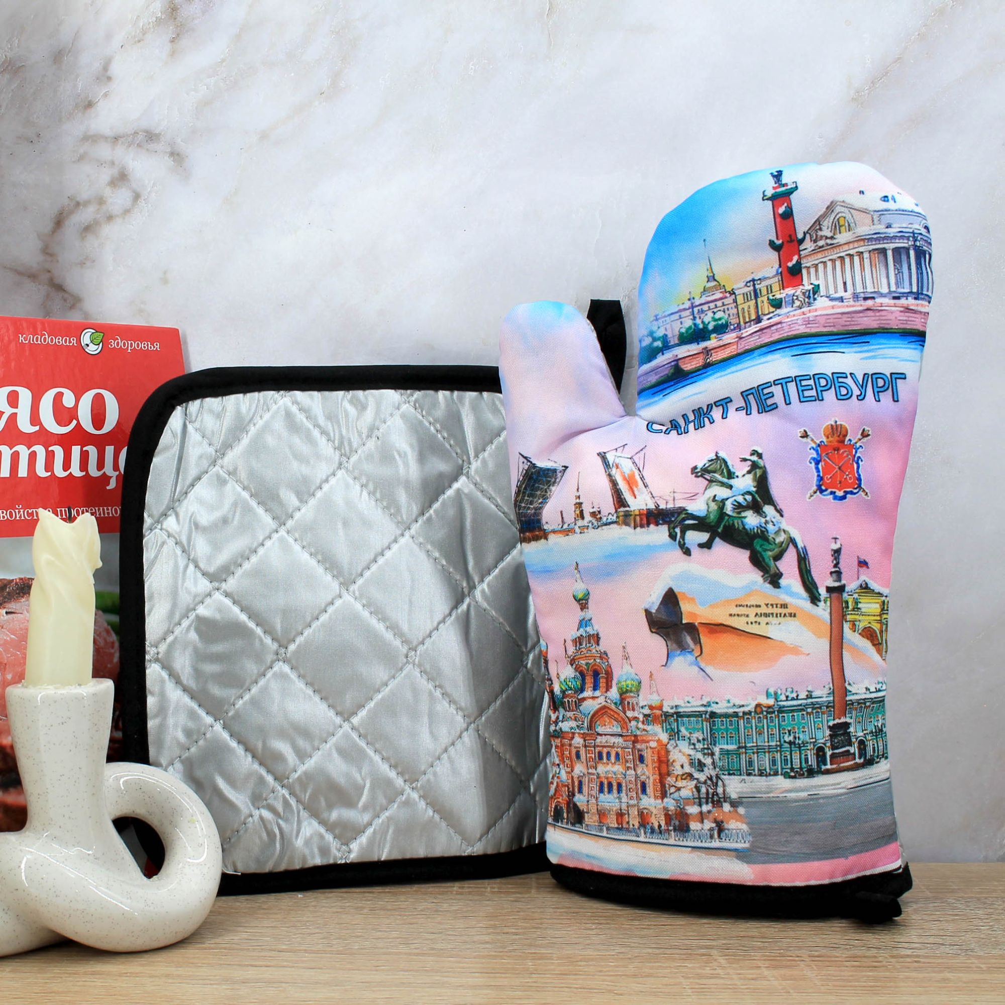 Миниатюра 3. Изделие "Сувенир прихватки " Санкт-Петербург "  № 6", цвет без цветов, категория "Сопутствующие товары".