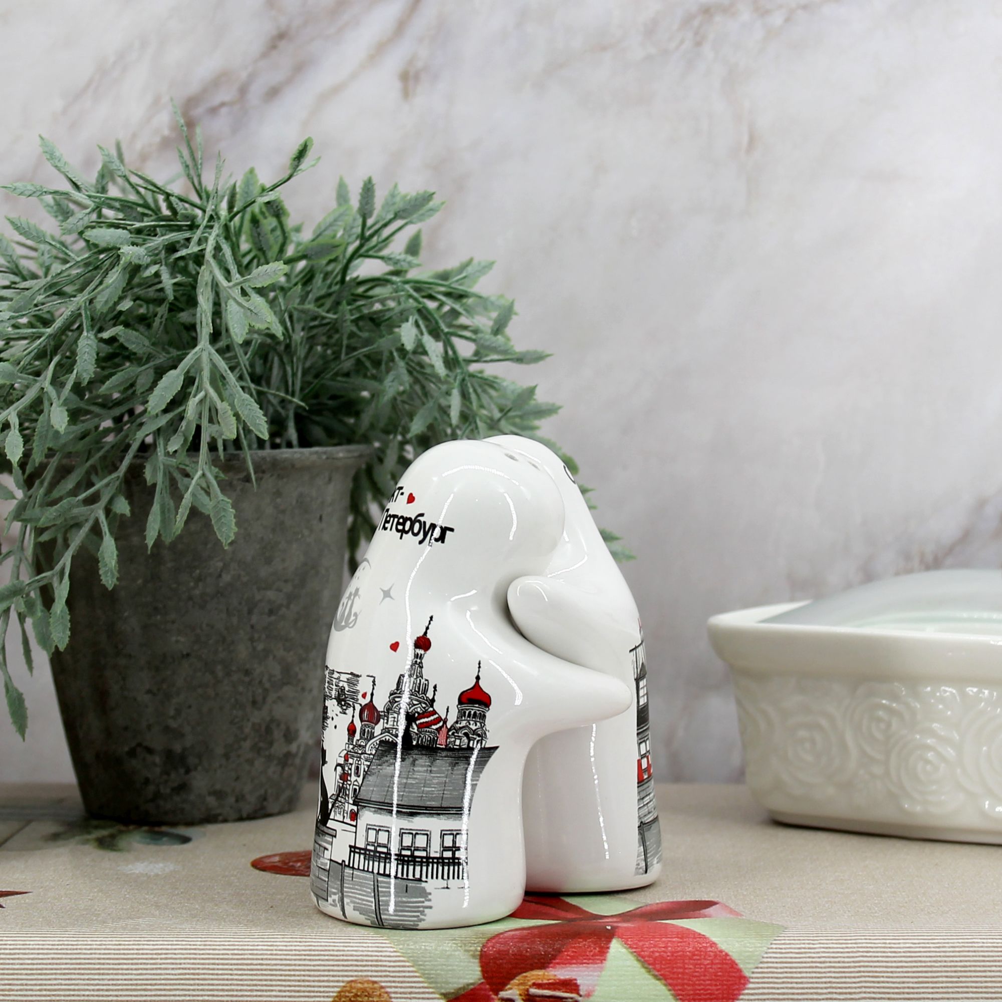 Миниатюра 3. Изделие "Сувенир  "Санкт-Петербург" Набор для специй", цвет без цветов, категория "Сопутствующие товары".