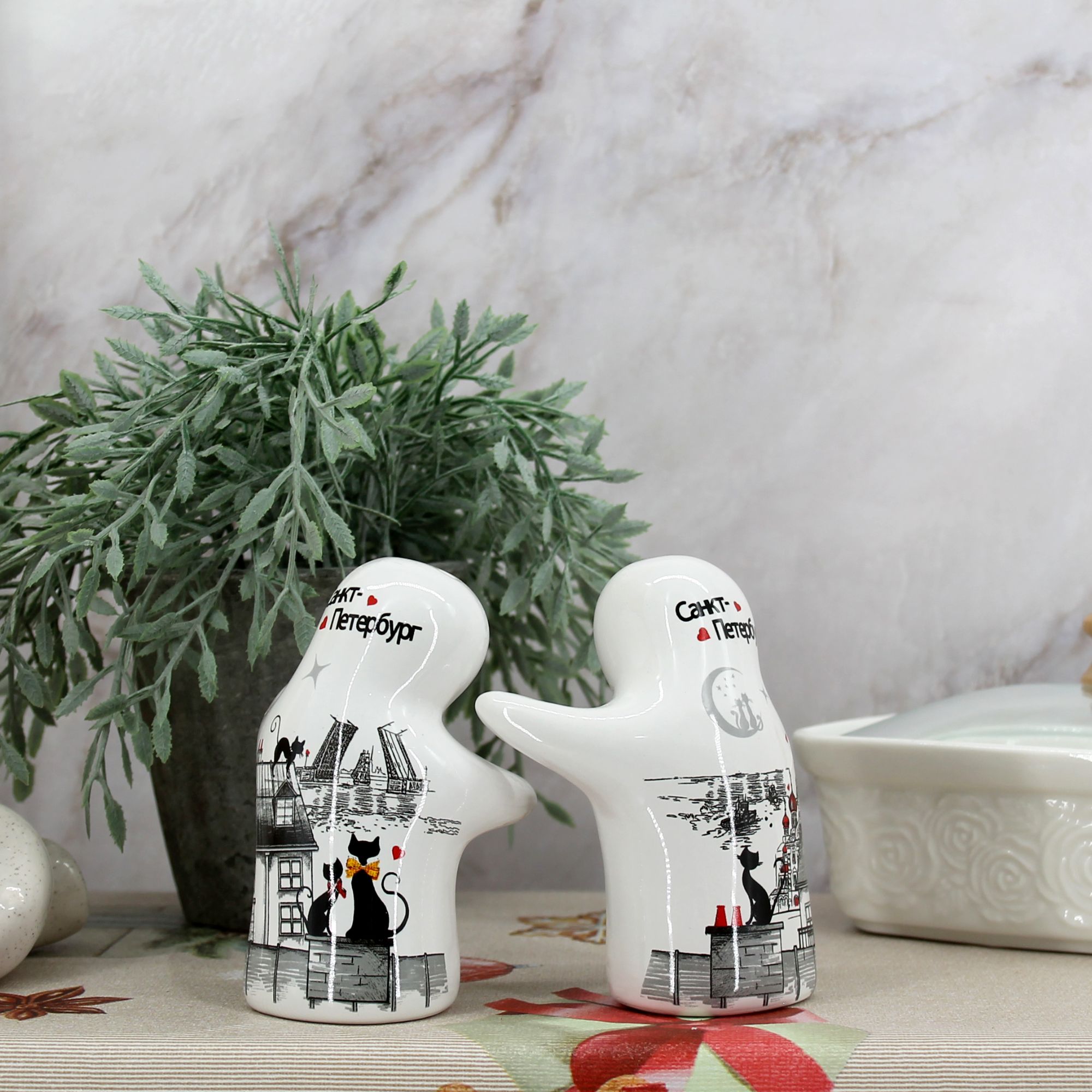 Миниатюра 4. Изделие "Сувенир  "Санкт-Петербург" Набор для специй", цвет без цветов, категория "Сопутствующие товары".