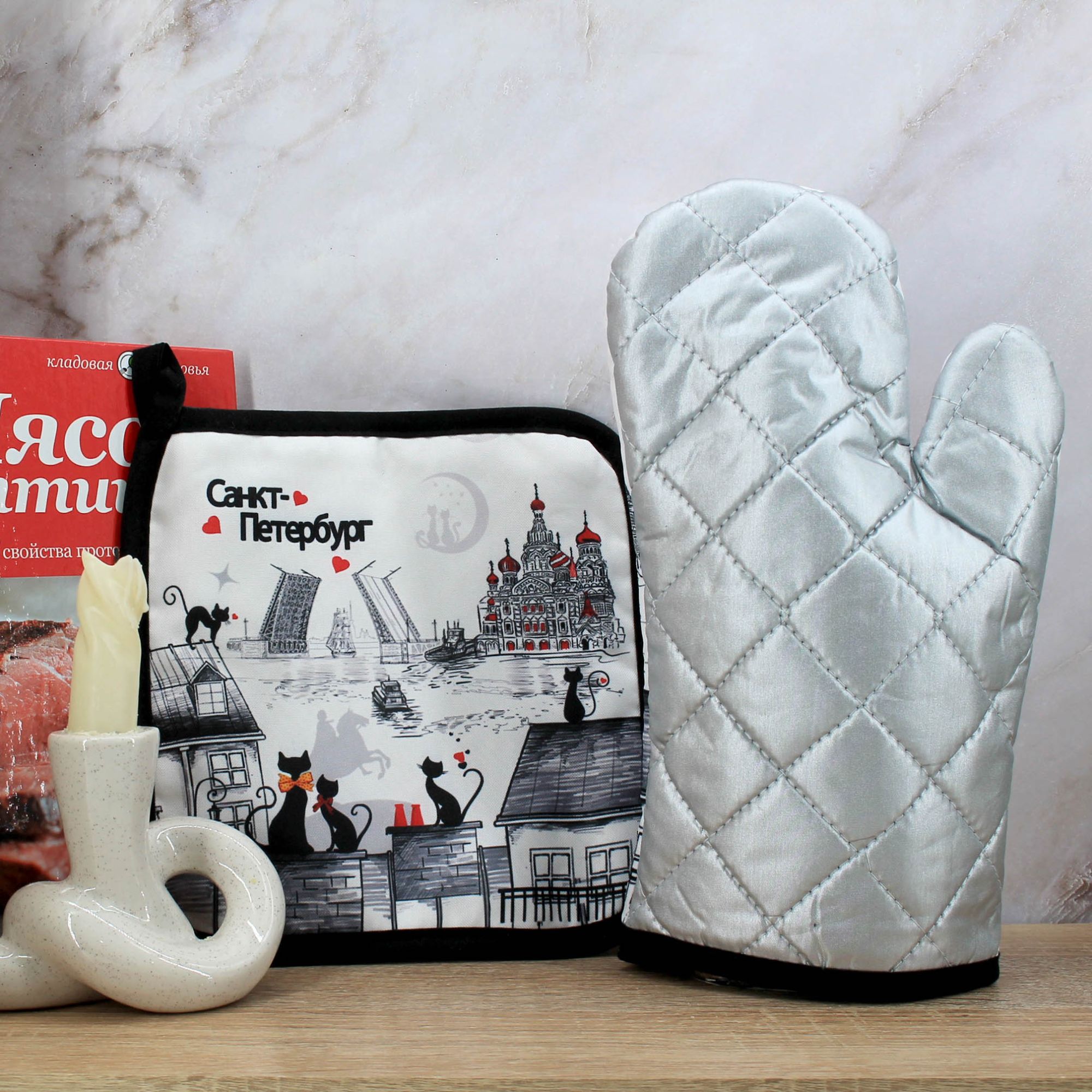 Миниатюра 2. Изделие "Сувенирные прихватки " Санкт-Петербург "  № 1", цвет без цветов, категория "Сопутствующие товары".