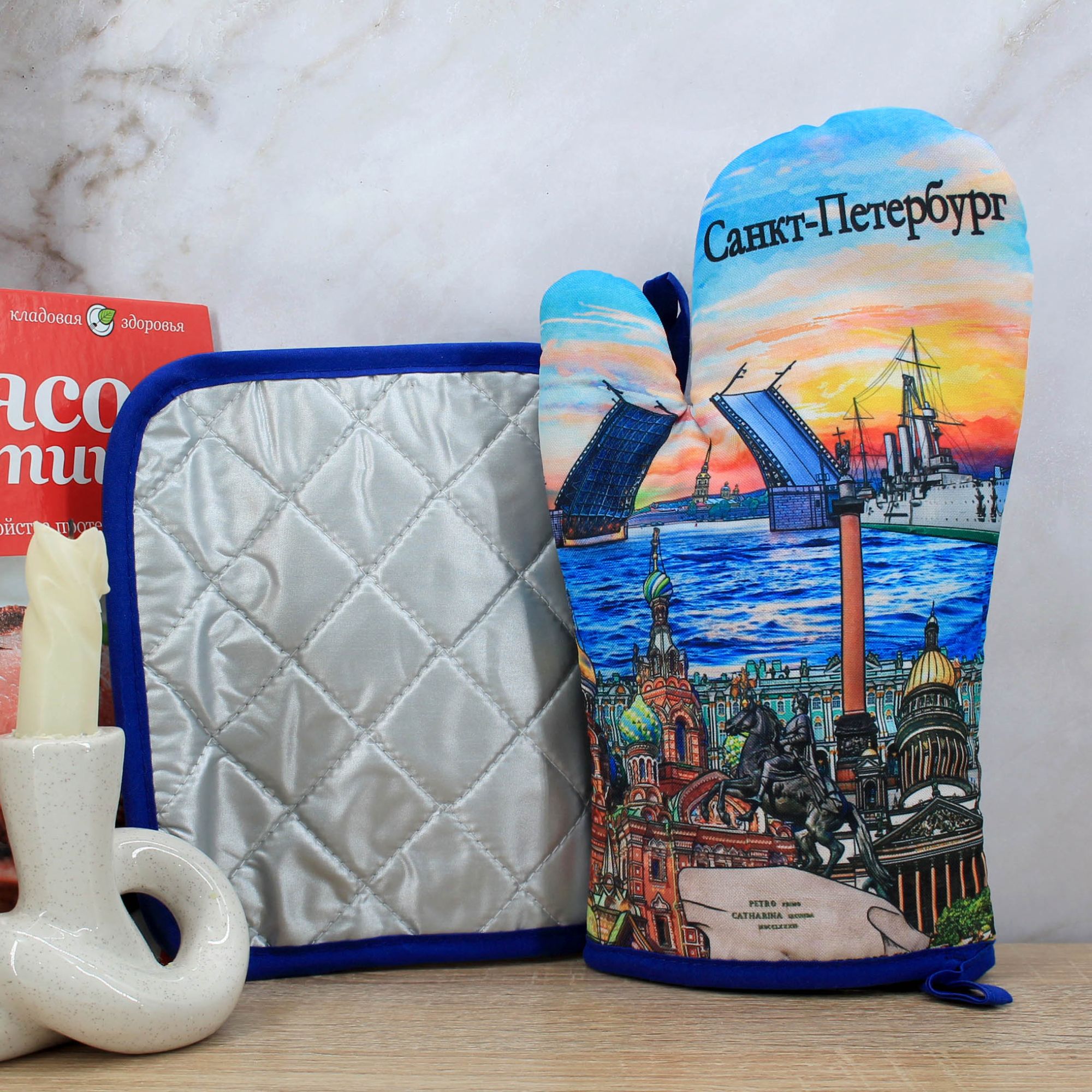 Миниатюра 3. Изделие "Сувенирные прихватки " Санкт-Петербург "  № 3", цвет без цветов, категория "Сопутствующие товары".