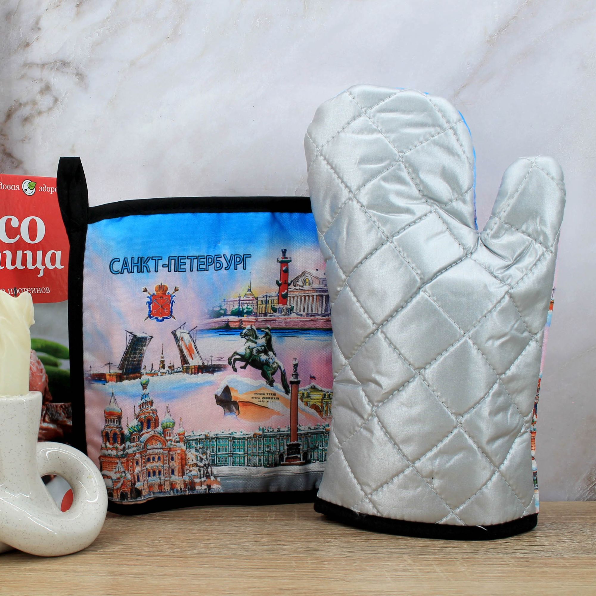 Миниатюра 2. Изделие "Сувенирные прихватки " Санкт-Петербург "  № 6", цвет без цветов, категория "Сопутствующие товары".